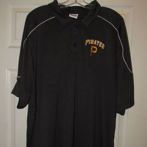 Pittsburgh Pirates MLB Golf Polo Gray XL Shirt EUC